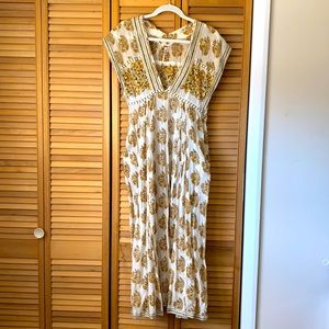 Free People Low V Floral Coverup